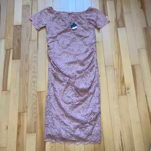 Pink blush maternity dress sz small